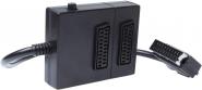 Scart Schaltbox Mit Schalter (2 Scartbuchsen / 1,5 Meter Kabel) 