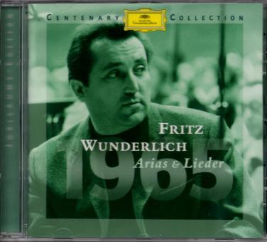 Fritz Wunderlich 1965  - Arias & Lieder (24 Seitiges Booklet) (Jubilums-Edition) (Raritt) 