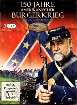 150 Jahre Amerikanischer Brgerkrieg (3 DVD) (900 Min.) (Doku mit Spielfilmcharakter) 