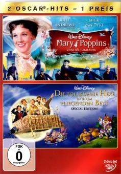 Mary Poppins 1 & Die Tollkhne Hexe In Ihrem Fliegenden Bett (Disney)  (2 DVD)  (Raritt) 