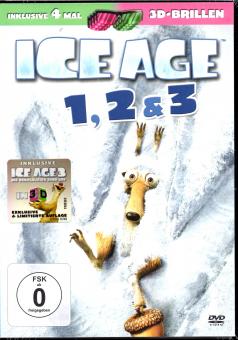 Ice Age 1-3 (Teil 3 In 2D & 3D Inkl. 4 Stk. 3D-Brillen) (4 DVD) (Animation) 