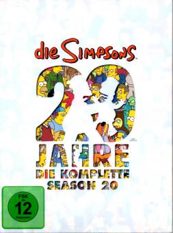 Die Simpsons : 20 Jahre Simpsons - 20. Staffel (21 Episoden / 4 DVD) (Animation) (Siehe Info unten) 