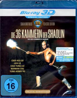 Die 36 Kammern Der Shaolin (2D & 3D Version) (Special Edition) (Kultfilm-Klassiker) 