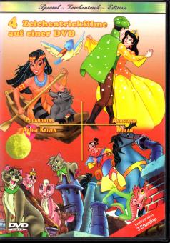 4 Zeichentrickfilme   (Pocahontas, Anastasia, Artige Katzen, Mulan) 