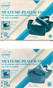 Knopex - Multi Universal - Player Tasche Mit Regencape & Verstellbarem Grtel Mit Clip-Verschluss 