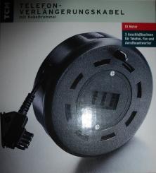 TCM - Telefon-Verlängerungskabel Mit Kabeltrommel 