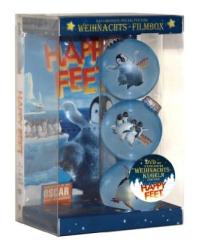Happy Feet 1 - Limitierte Weihnachts-Filmbox (Mit 3 Exklusiven Weihnachts-Christbaum Kugeln Zum Film) 