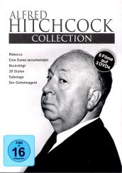 Alfred Hitchcock Collection (3 DVD) (Rebecca&Eine Dame Verschwindet&Berüchtigt&39 Stufen&Sabotage&Der Geheimagent) 