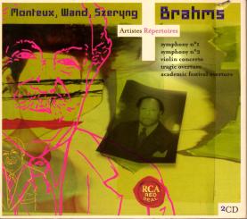 Brahms: Artistes Reportoieres (Monteux / Wand / Szeryng) (2 CD) (Rarität) (Siehe Info unten) 