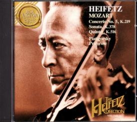 The Heifetz Collection Vol. 26 - Mozart Concerto, Sonata, Quintet (Siehe Info unten)(Rarität) 