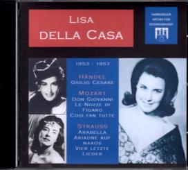 Lisa Della Casa (Händel / Mozart / Strauss) (Siehe Info unten) 