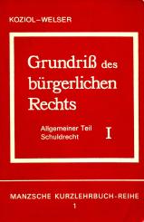 Grundriß Des Bürgerlichen Rechts (Manz/Koziol-Welser) (Siehe Info unten) 