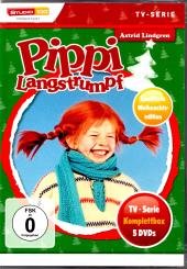Pippi Langstrumpf (TV-Serie/21 Episoden) (Komplettbox/ 5 DVD/10 Std.) (Limitierte Weihnachts-Edition !!) (Rarität) 