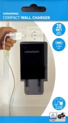 Grundig: Compact Wall Charger (1X USB-C Port / 20 Watt Power) 