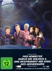 Per Anhalter Durch Die Galaxis & Das Restaurant Am Ende Des Universums (1 DVD & 2 Blu Ray) (Limited Mediabook - Special Edition 271/333) (Cover B) (24 Seitiges Booklet) (Rarität) 