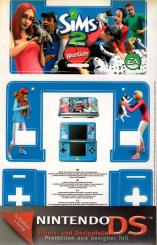 Nintendo DS - Geräte Schutz & Designfolie (Im "Sims 2 Haustiere"-Look) 