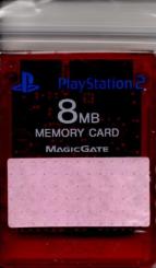 Memory Card - 8 MB (Rot) Für Playstation 2 (Original Sony) (Siehe Info unten) 
