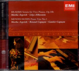 Brahms - Mendelssohn - Argerich - Zilberstein - R. & G. Capucon (Mit 12 Seitigem Booklet) (Rarität) 