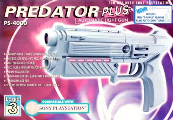 Pistole Für PS1 (Logic 3) - Predator Plus-PS-4000 Automatic Light Gun Inkl. Adapter 