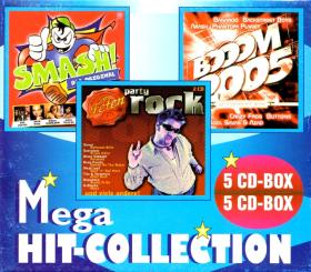 Mega Hit-Collection - 5 CD-Box (Smash-Das Original  1 CD & Party Rock 2 CD & Boom 2005 2 CD) (Rarität) (Siehe Info unten) 