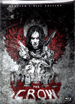The Crow 1 - Die Krähe (Mediabook Limited Edition) (Uncut) (Wattiert) (12 Seitiges Booklet) (3 Disc's: Blu Ray & DVD & Soundtrack CD) (Rarität) 