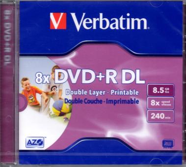 Verbatim 8x DVD+R DL (Double Layer-Printable) 